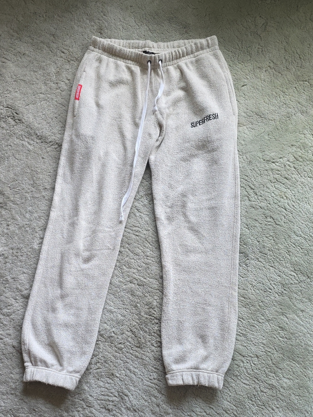 Superfresh Clothing Limited Edition Towel Sweatpants Cream